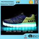 Wholesale Flyknit Uppers Led Sneakers Light Up Adult Shoes