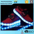 Flyknit Led Children Running Shoes Lighted Sneakers